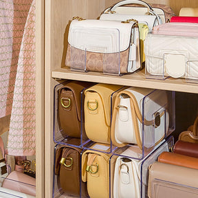 Organizador de Bolsas em Acrílico Com Divisórias - Casa Stony