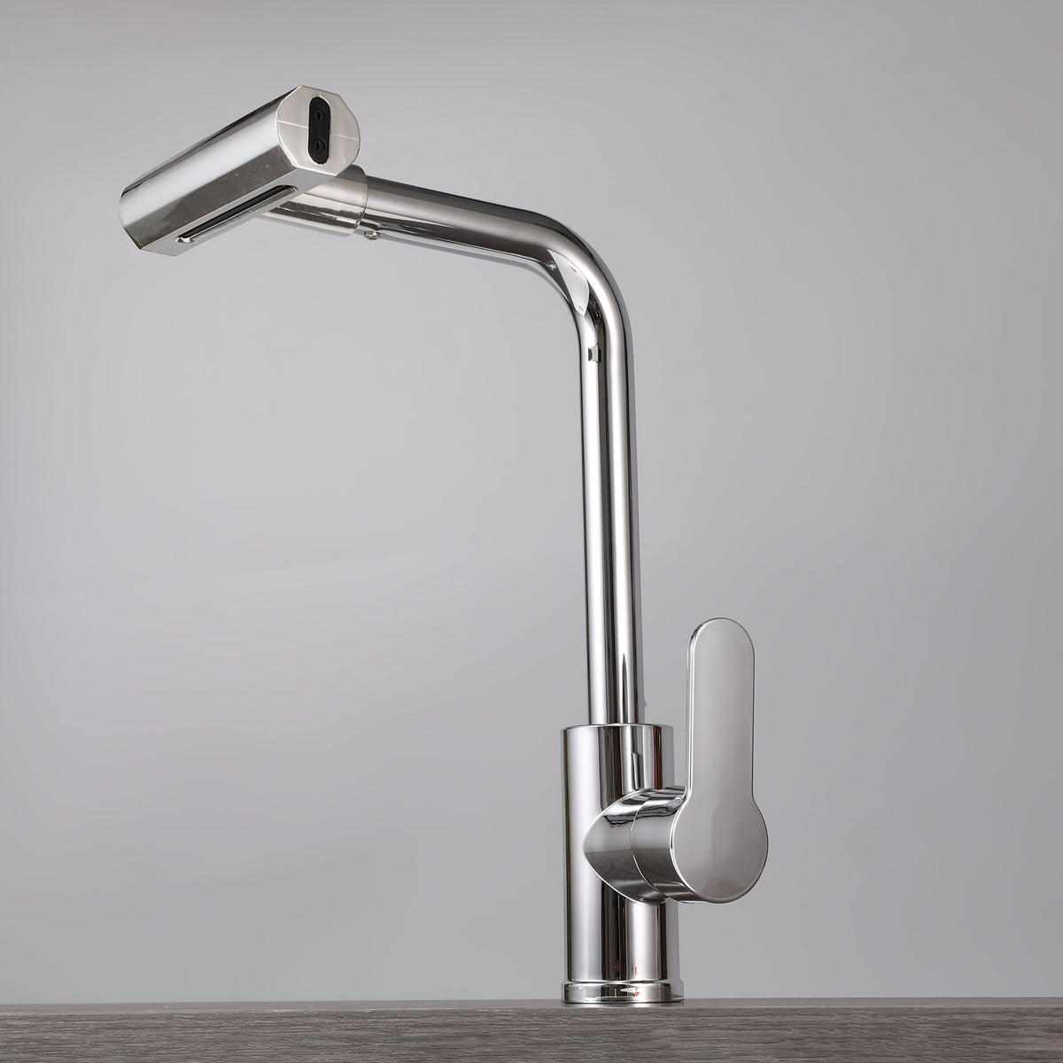 Torneira cascata cinza