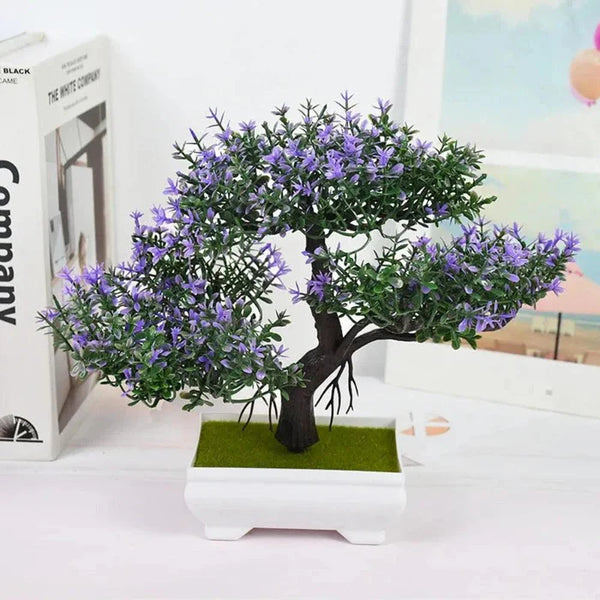 Bonsai Artificial Arvore com Flores em Seda - Casa Stony