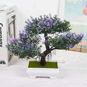 Bonsai Artificial Arvore com Flores em Seda