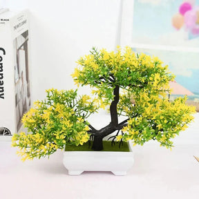 Bonsai Artificial Arvore com Flores em Seda