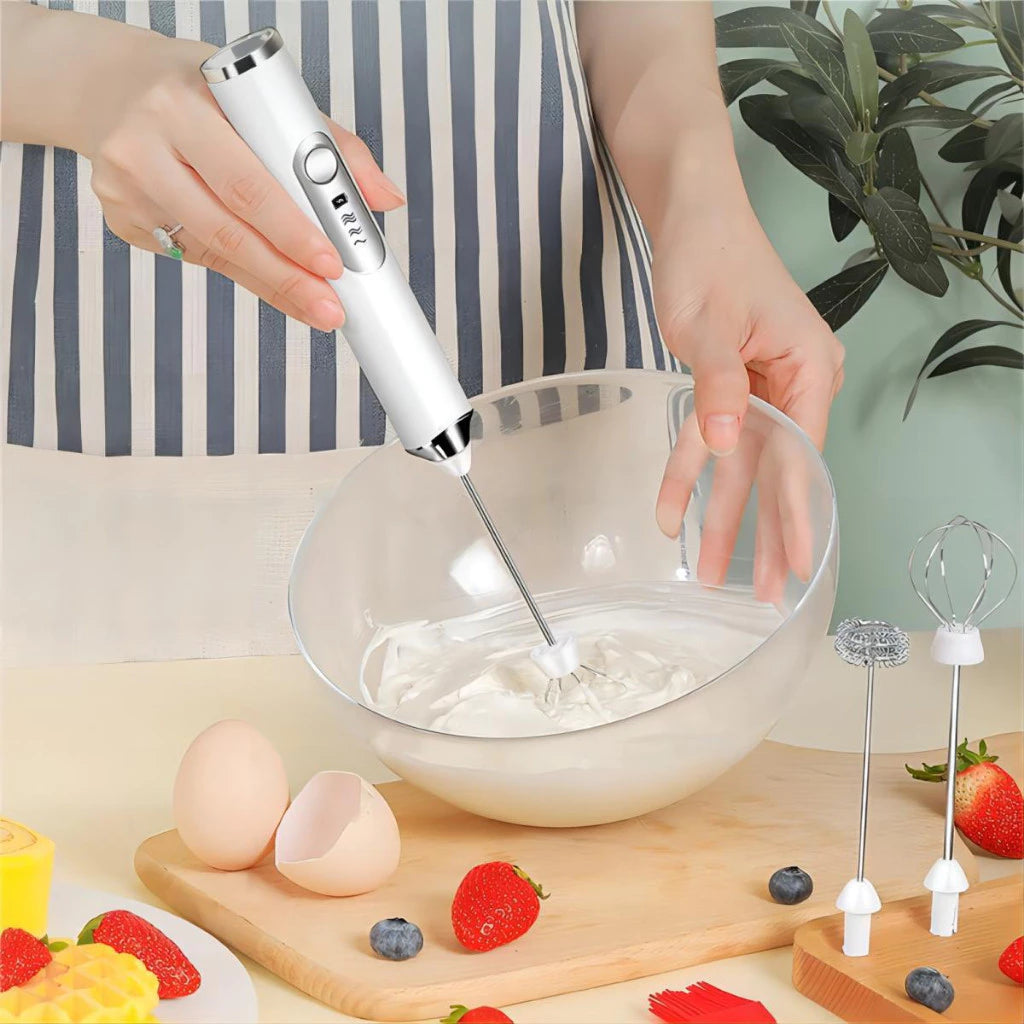 Mixer 3 em 1 Misturador Bebidas Portátil Elétrico