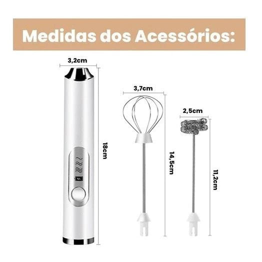 Mixer 3 em 1 Misturador Bebidas Portátil Elétrico - Casa Stony