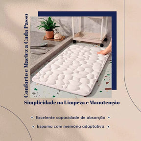 Tapete para Banheiro Antiderrapante Absorvente