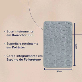 Tapete para Banheiro Antiderrapante Absorvente
