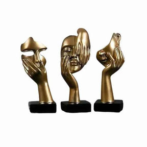 Conjunto de Esculturas de Resina para Decoração Beleza Mulher