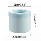 Forma de Gelo de Silicone Redonda com Tampa