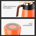Garrafa Térmica Café Chá Inox 1.6L - Casa Stony
