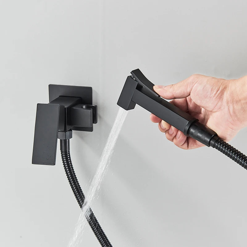 Ducha higiênica com misturador para banheiro moderno