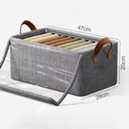 Caixa Organizadora de Roupas com Tampa - Kit 4 unidades