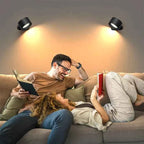 Arandela de Parede Interna LED Bifocal Sem Fio - 2 Unidades