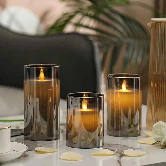 Kit 3 Velas de LED com Controle Remoto
