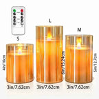 Kit 3 Velas de LED com Controle Remoto