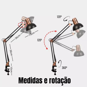 Luminária de Mesa Articulada Pixar