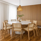 Luminária Pendente Palha Cone 35cm Artesanal - Casa Stony