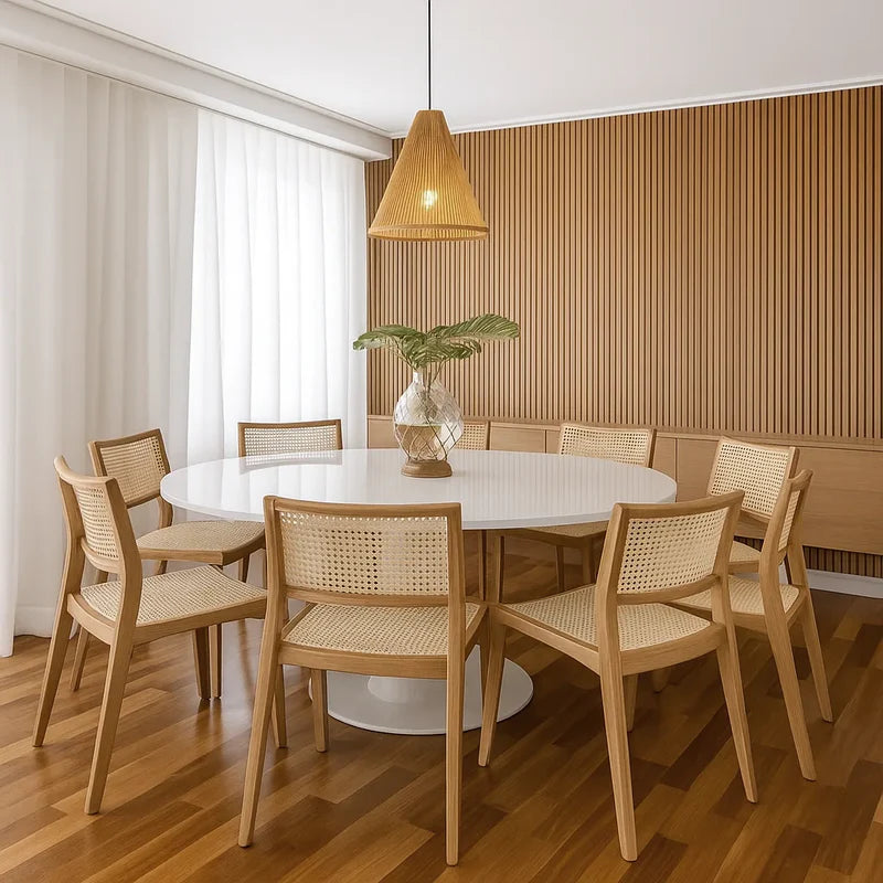 Luminária Pendente Palha Cone 35cm Artesanal - Casa Stony