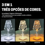 Luminária de Mesa em Led Cristal