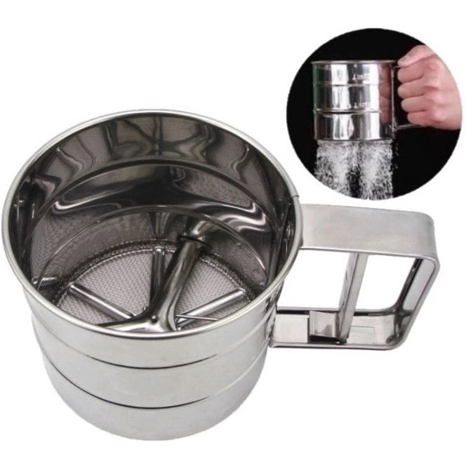Polvilhador Manual em Inox Com Gatilho 250g - Casa Stony
