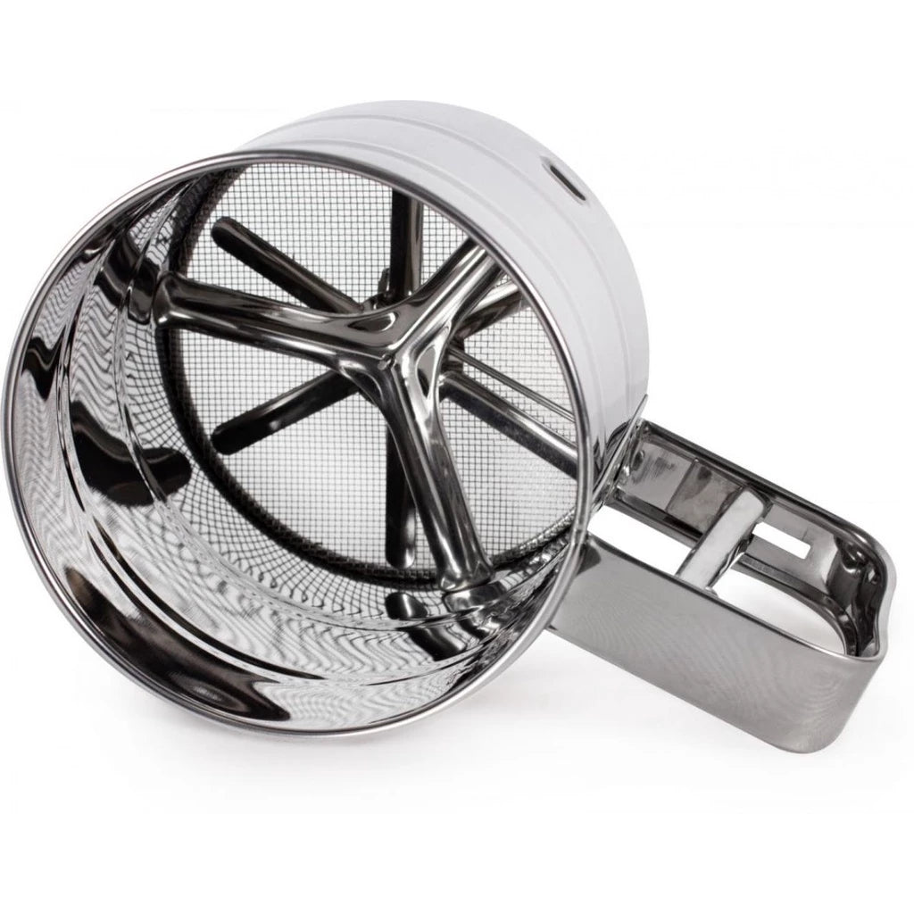 Polvilhador Manual em Inox Com Gatilho 250g - Casa Stony