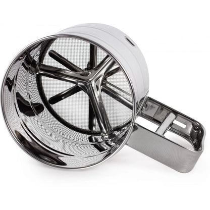 Polvilhador Manual em Inox Com Gatilho 250g - Casa Stony