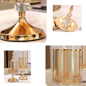 Pote de Vidro Elegante com Tampa