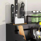 Prateleira Para Cozinha Em Aço Inox Multifuncional