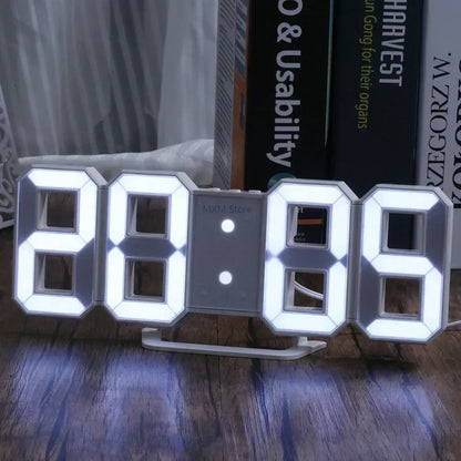Relógio de parede digital LED 3D