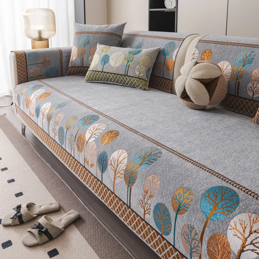 Capa de Sofá Boho Jacquard Chenille - Casa Stony