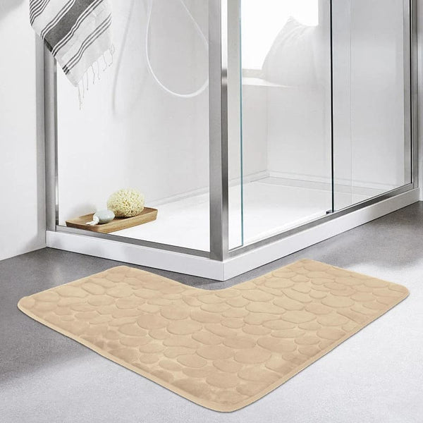 Tapete para Banheiro Antiderrapante Absorvente Canto em L - Casa Stony