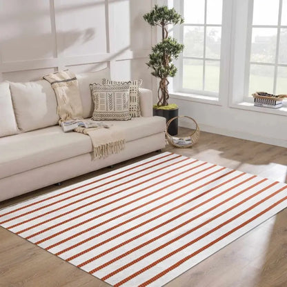 Tapete para Sala listrado em Algodão 150x250cm - Casa Stony