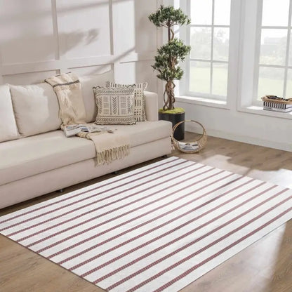 Tapete para Sala listrado em Algodão 150x250cm - Casa Stony