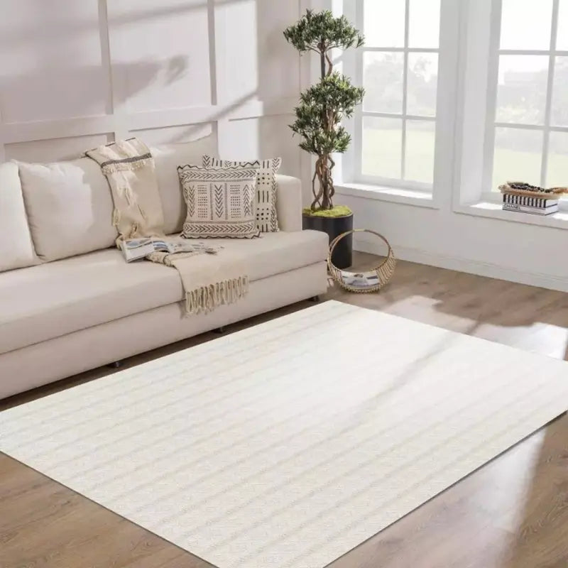 Tapete para Sala listrado em Algodão 150x250cm - Casa Stony
