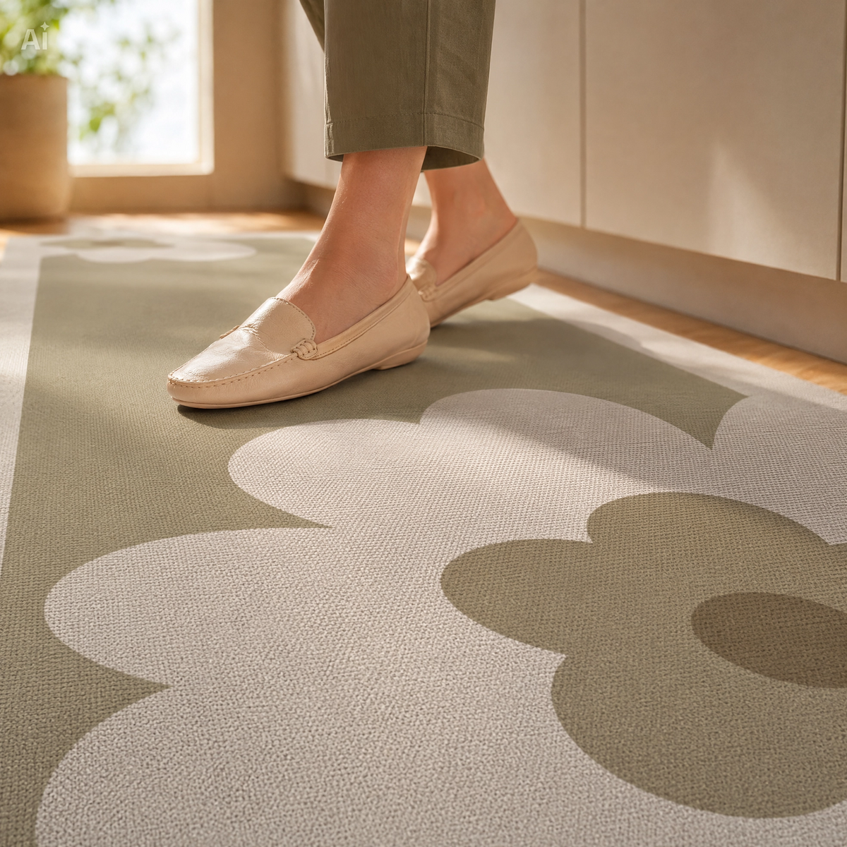 Tapete para Cozinha Antiderrapante Absorvente Casa Stony