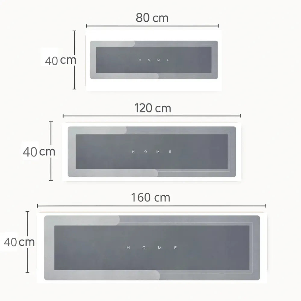 Tapete para Cozinha Antiderrapante Absorvente Premium