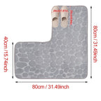 Tapete para Banheiro Antiderrapante Absorvente Canto em L - Casa Stony