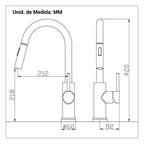 Torneira Gourmet para Cozinha e Banheiro com Sensor