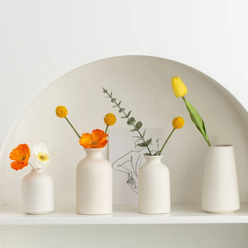 Vaso Cerâmico Nórdico para Flores - Casa Stony
