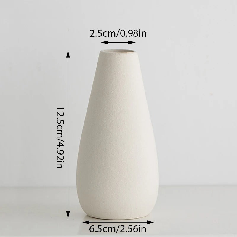 Vaso Cerâmico Nórdico para Flores - Casa Stony
