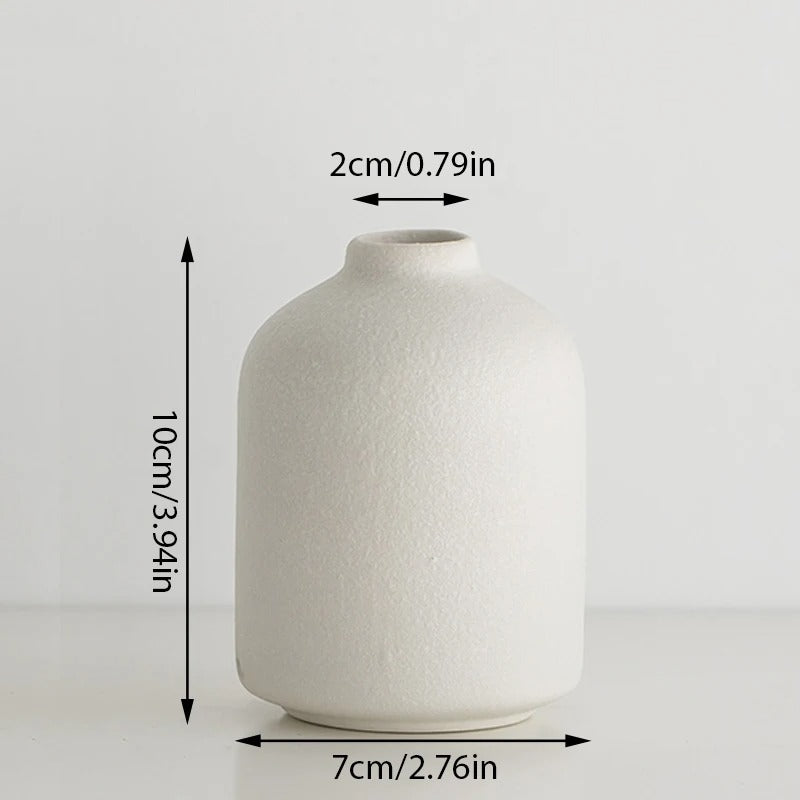 Vaso Cerâmico Nórdico para Flores - Casa Stony