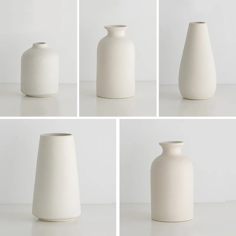 Vaso Cerâmico Nórdico para Flores - Casa Stony
