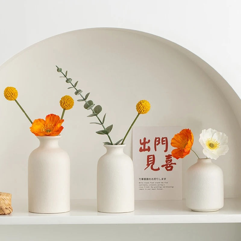 Vaso Cerâmico Nórdico para Flores - Casa Stony