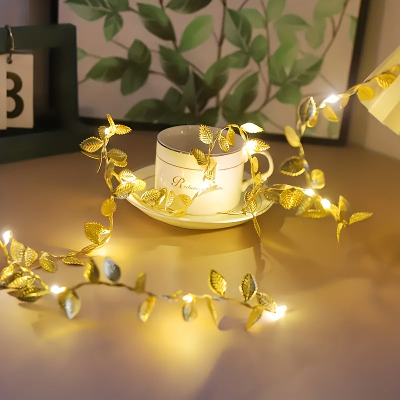 Cordão de luz decorando árvore de Natal
