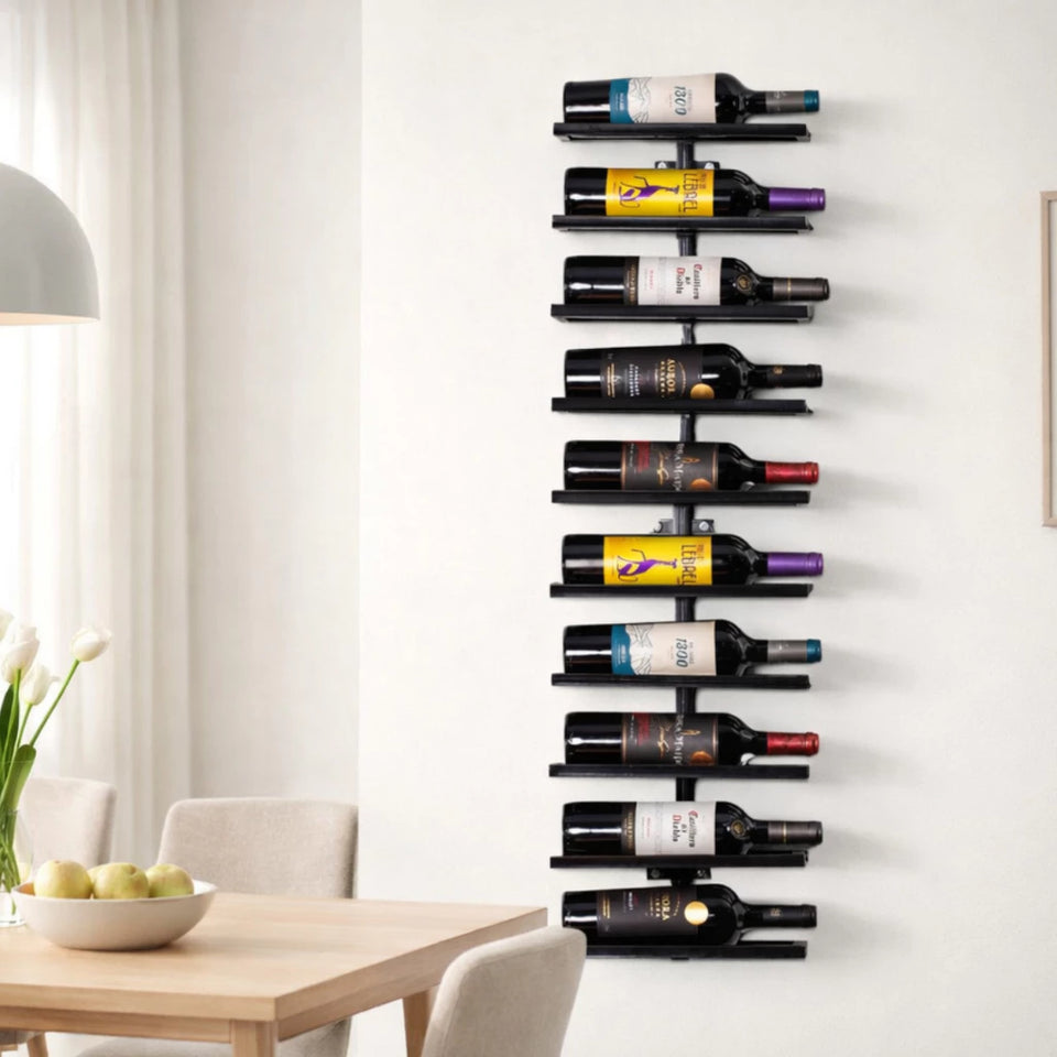 Adega de Parede Vertical p/ 10 Garrafas Vinho