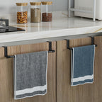 Suporte para toalha de cozinha preto