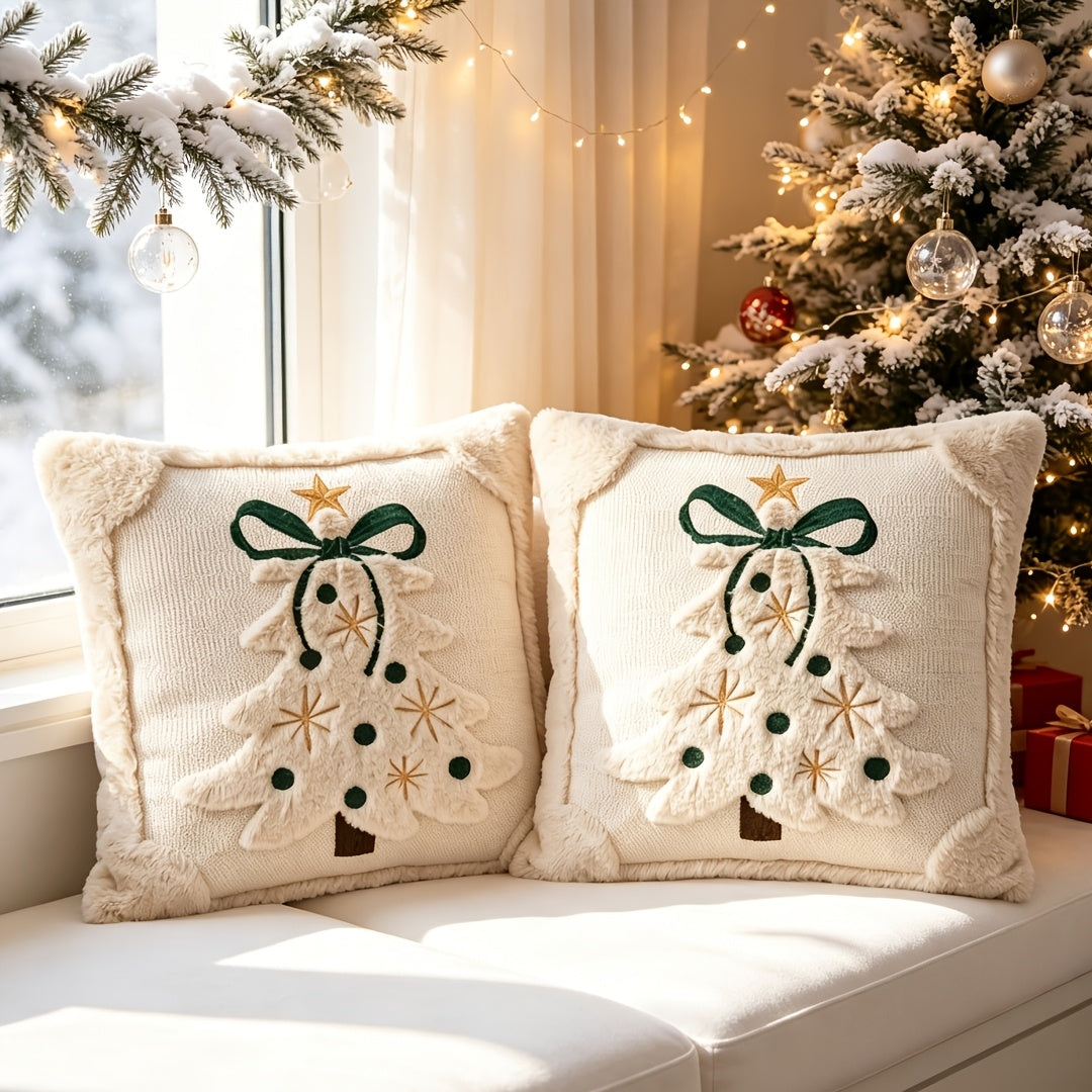 Capas de almofada de Natal no sofá