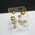 Caixa Decorativa em Acrílico com Bolas em Metal