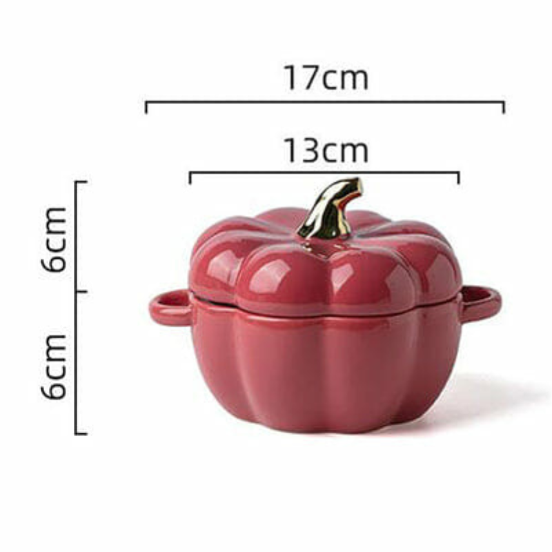 Bowl Tigela De Cerâmica Em Formato De Abóbora - Casa Stony