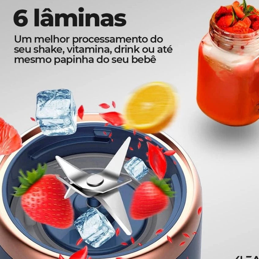 Liquidificador Portátil e Mixer Sem Fio - Casa Stony