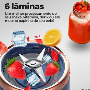 Liquidificador Portátil e Mixer Sem Fio - Casa Stony