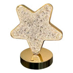 Abajur de Mesa Cristal Acrílico Estrela - Casa Stony